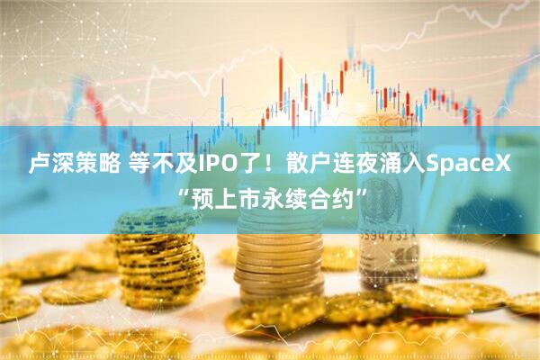 卢深策略 等不及IPO了！散户连夜涌入SpaceX“预上市永续合约”